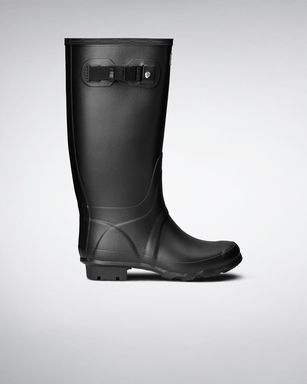 Hunter Huntress Leg Wide Fit Rain Boots - Online Sale Womens Black - QPRFXA102